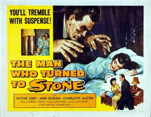The Man Who Turned to Stone (Half Sheet) 1957