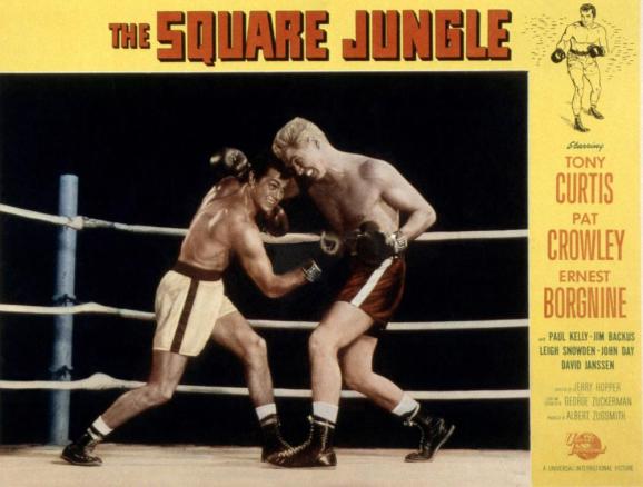 THE SQUARE JUNGLE, Tony Curtis (left), 1955